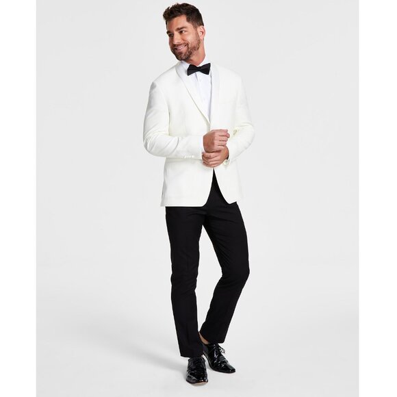 Lauren Ralph Lauren Men's Classic-Fit Wool-Blend Jacket Off White 44S B4HP $450 - Picture 1 of 7